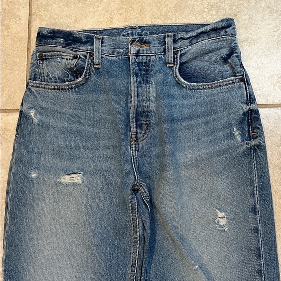 Etica Denim Tyler Vintage Straight Jeans Destroyed 27 - Picture 5 of 7